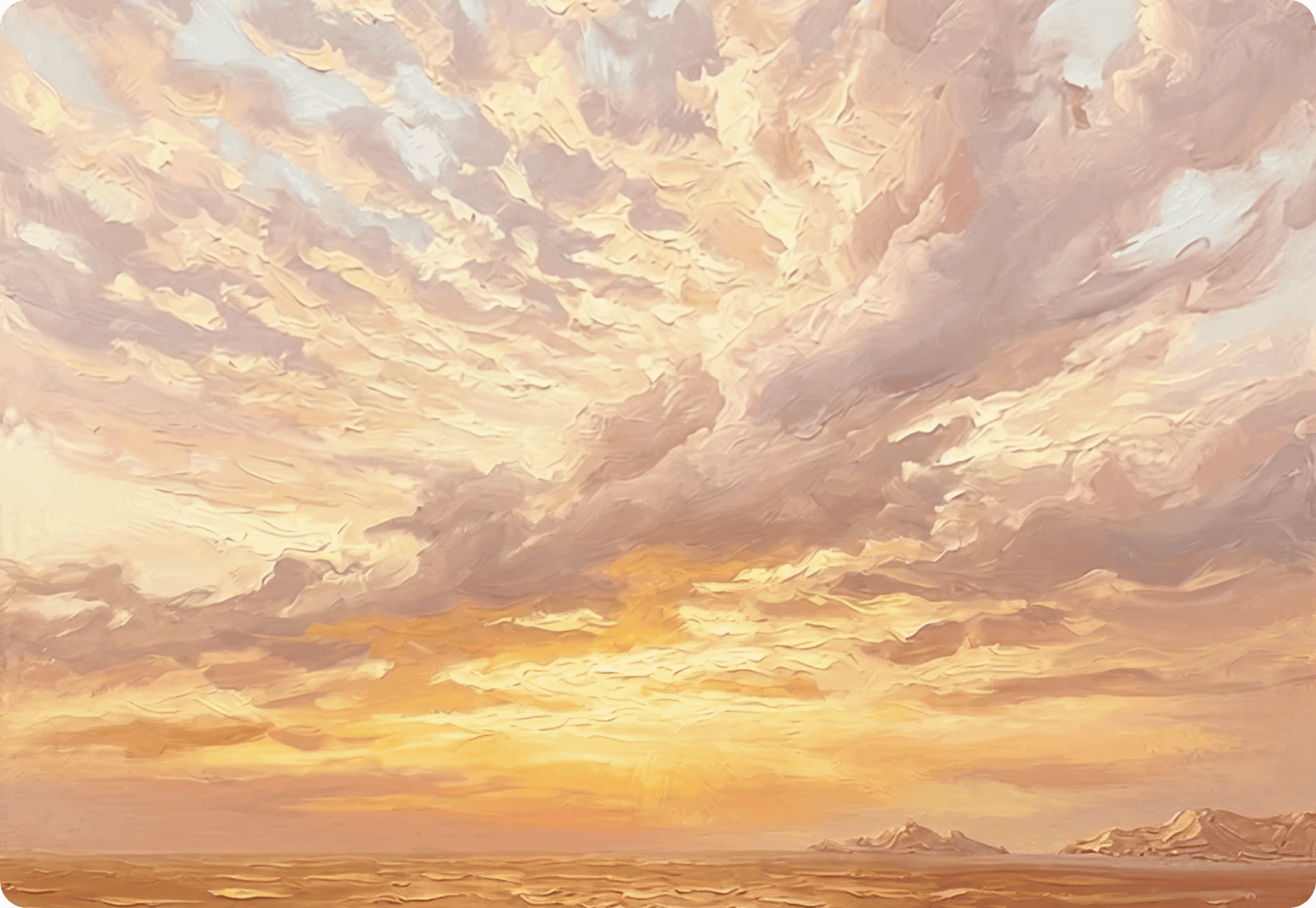 Golden cloud sky texture